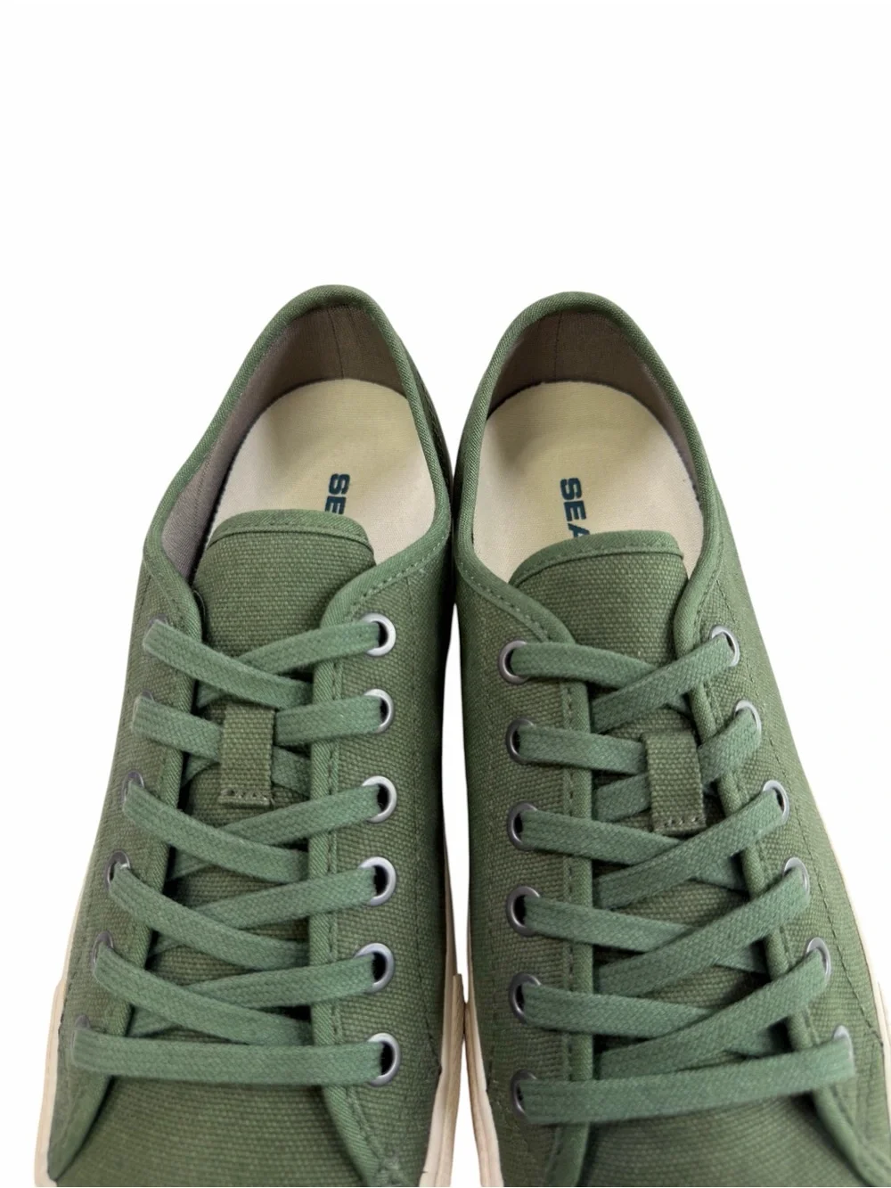 SeaVees Monterey Standard Canvas Sneakers Green Men’s Size 7.5